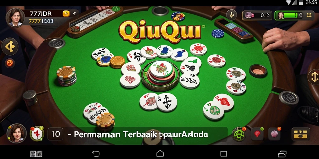 Tampilan menarik dari gameplay QiuQiu di 777IDR.