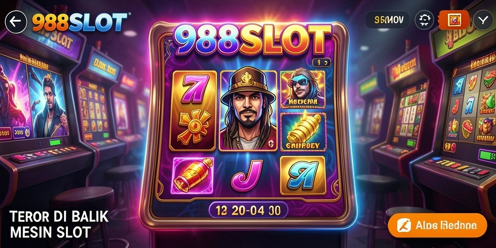 Screenshot gameplay 988SLOT dengan nuansa horor yang mendalam.