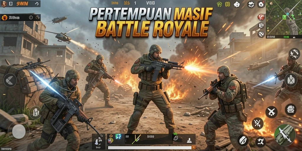 Gameplay mendebarkan dengan pertarungan intens di 9WIN.