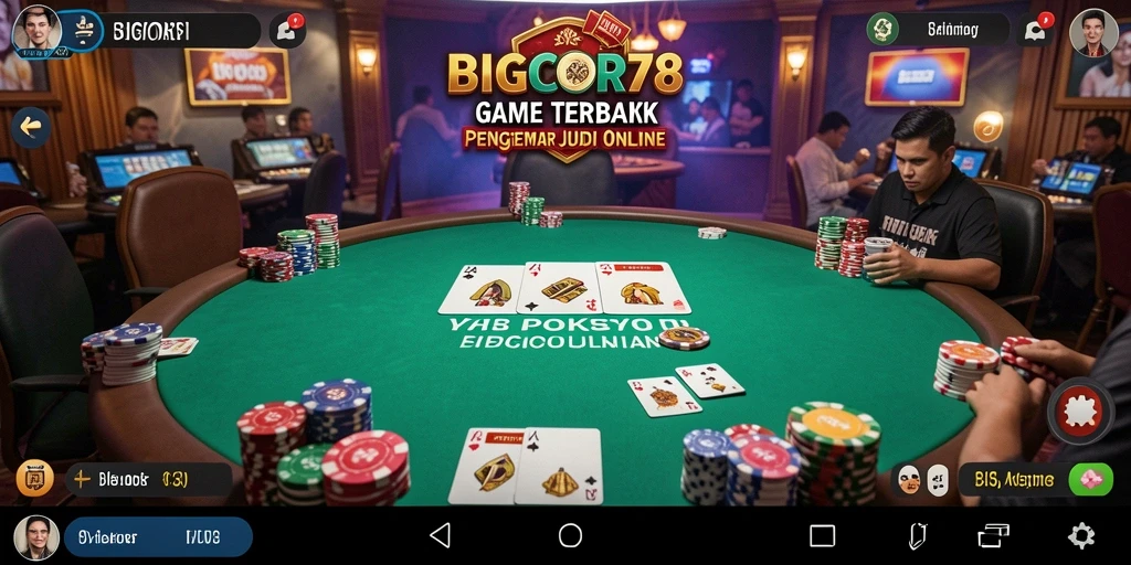 Screenshot utama BIGCOR78 menampilkan gameplay Poker yang seru dan menarik.