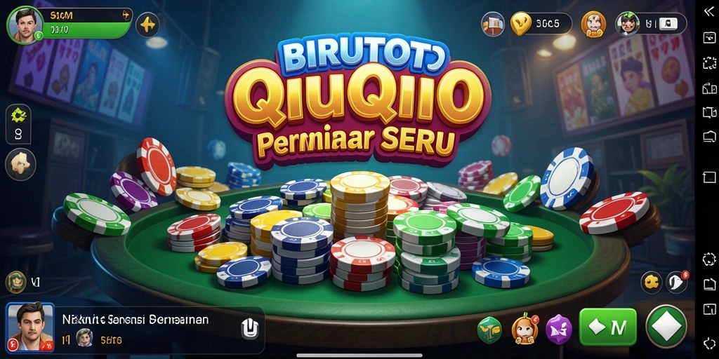 Tampilan gameplay QiuQiu yang menarik di BIRUTOTO.