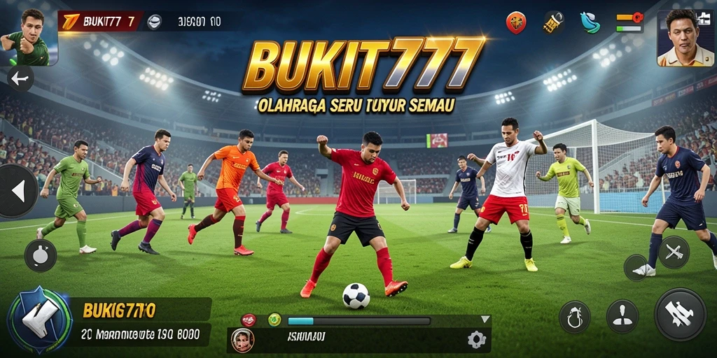 Screenshot BUKIT777 menampilkan aksi gameplay olahraga yang menegangkan.