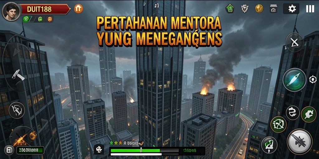 Screenshot gameplay yang menampilkan aksi Tower Defense yang mendebarkan.