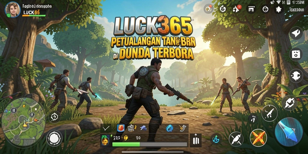Screenshot gameplay <strong>LUCK365</strong> menunjukkan petualangan seru di dunia terbuka.