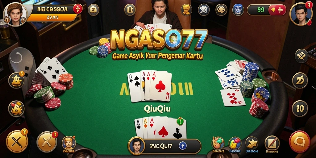 Screenshot gameplay seru dari NGASO77, permainan QiuQiu menarik.
