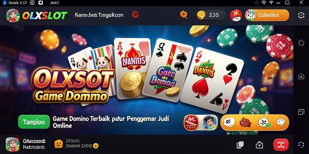 Screenshot menampilkan gameplay seru dalam permainan Domino OLXSLOT.