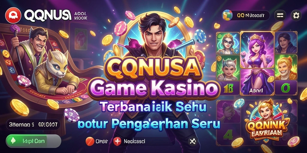 Screenshot QQNUSA dengan gameplay menarik di Kasino.