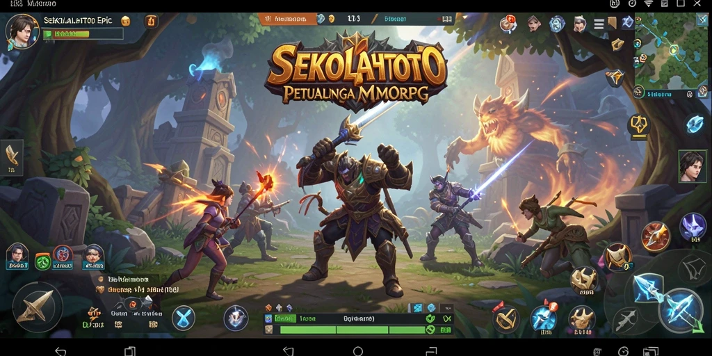 Tangkapan layar gameplay <strong>SEKOLAHTOTO</strong> menampilkan aksi seru dalam dunia MMORPG.