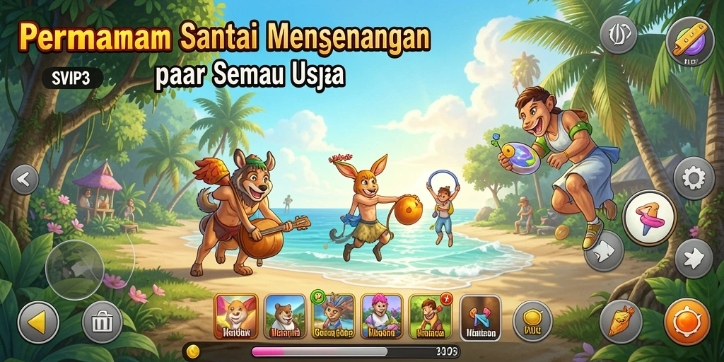 Tampilan gameplay SVIP3 yang menarik dan menyenangkan.