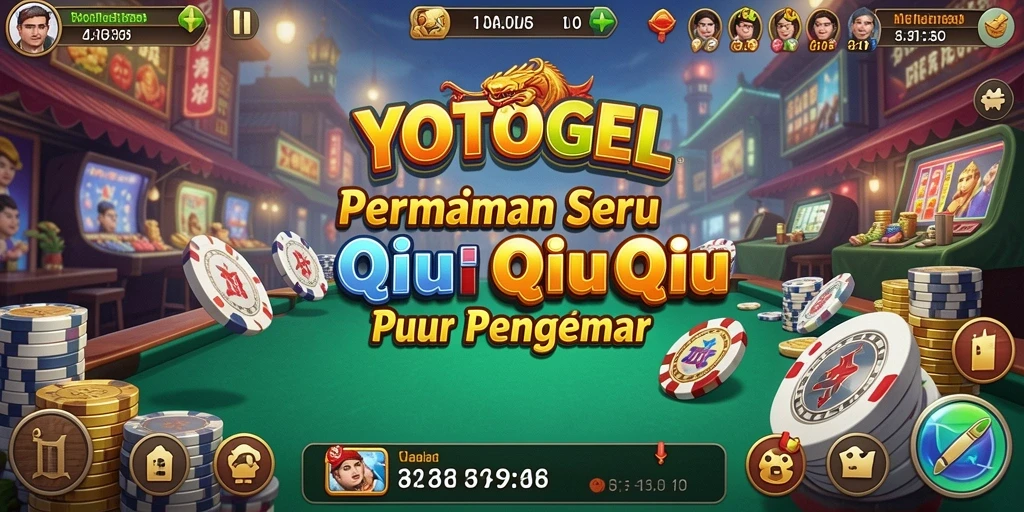 Screenshot utama YOTOGEL menampilkan gameplay seru QiuQiu.