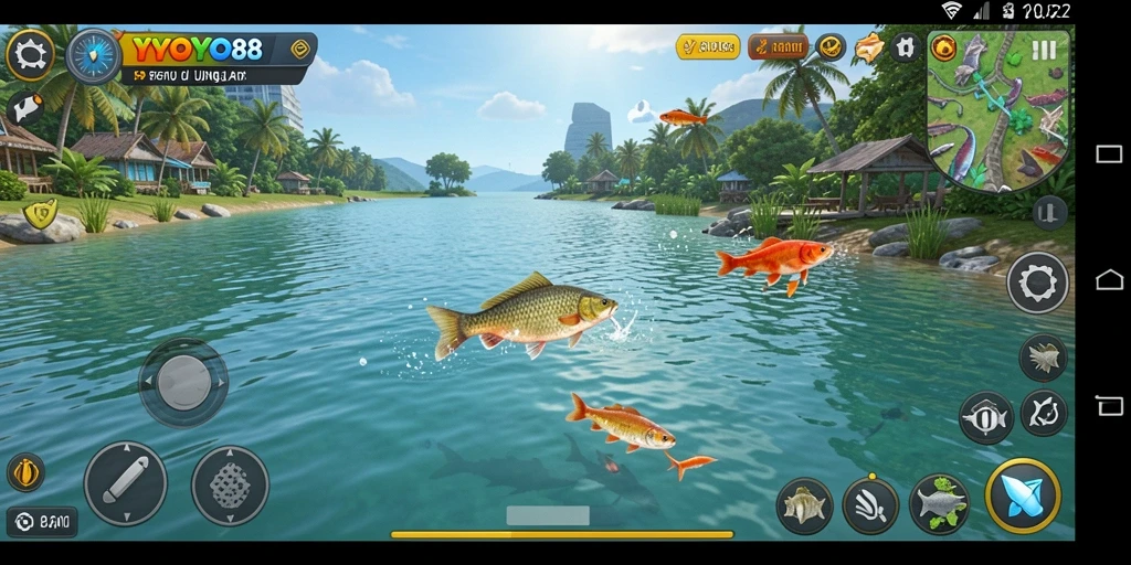 Tangkapan ikan besar di gameplay seru YOYO88.